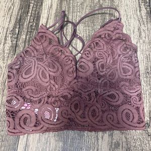 Mauve/Dusty Purple Lace Brallete from PINK
